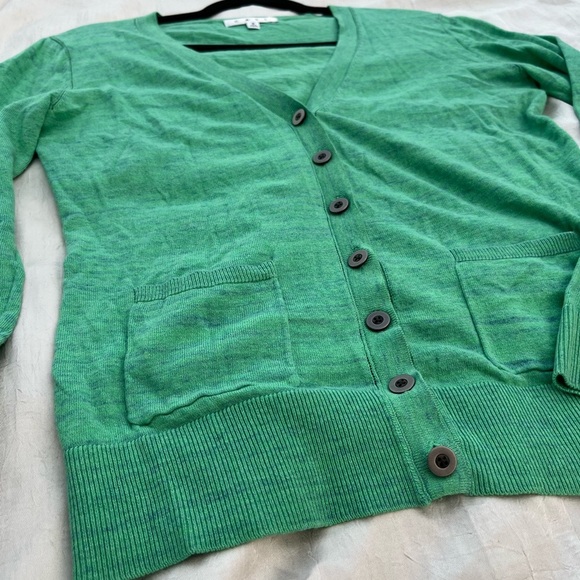 CAbi Sheer Mint Button-Up Cardigan - Picture 3 of 9